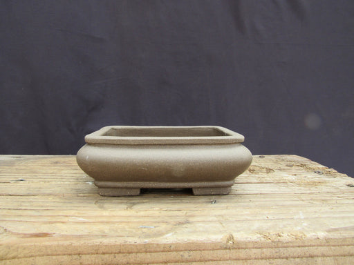 Unglazed Ceramic Professional Bonsai Pot - Rectangle