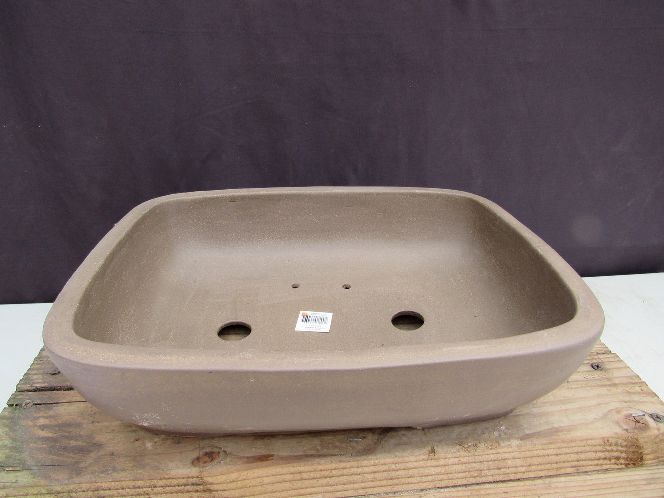 Unglazed Ceramic Professional Bonsai Pot - Rectangle