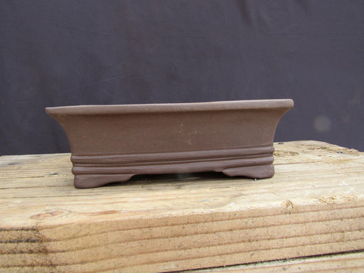 Unglazed Ceramic Professional Bonsai Pot - Rectangle